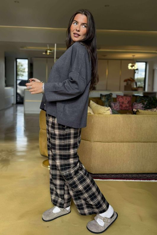 Balmoral Cardigan Charcoal